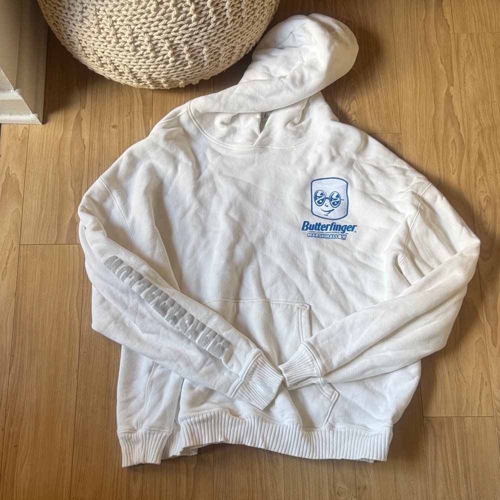 Butterfinger White Hoodie Elwood